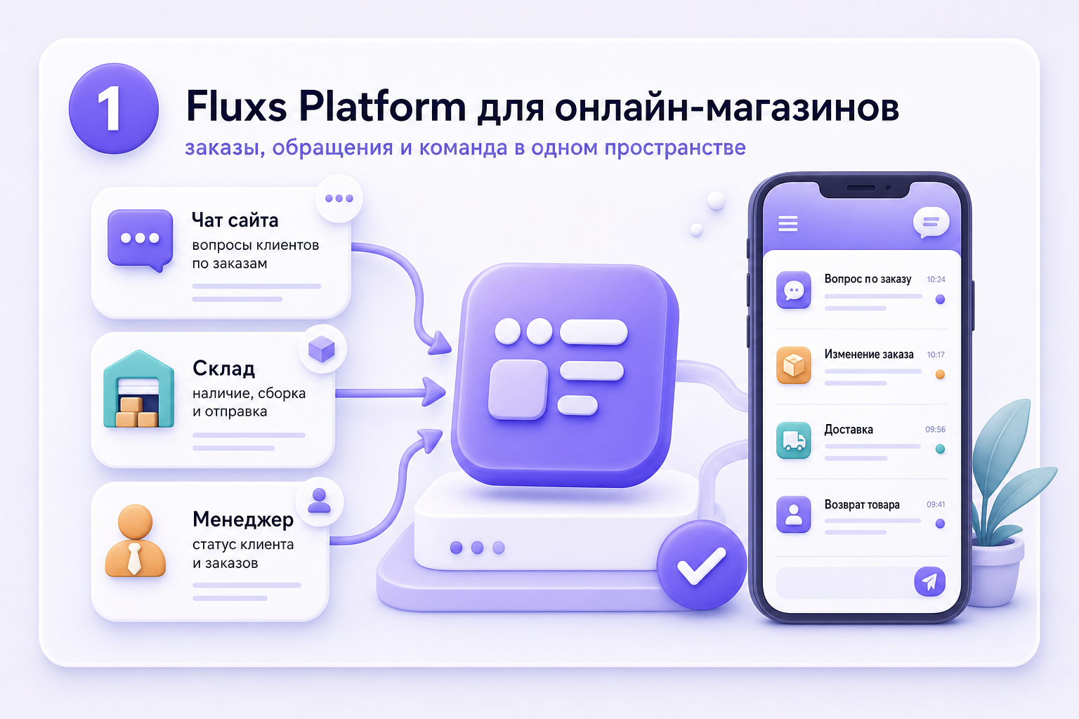 Порядок в заказах, обращениях и коммуникациях для онлайн-магазинов обеспечивает Fluxs Platform