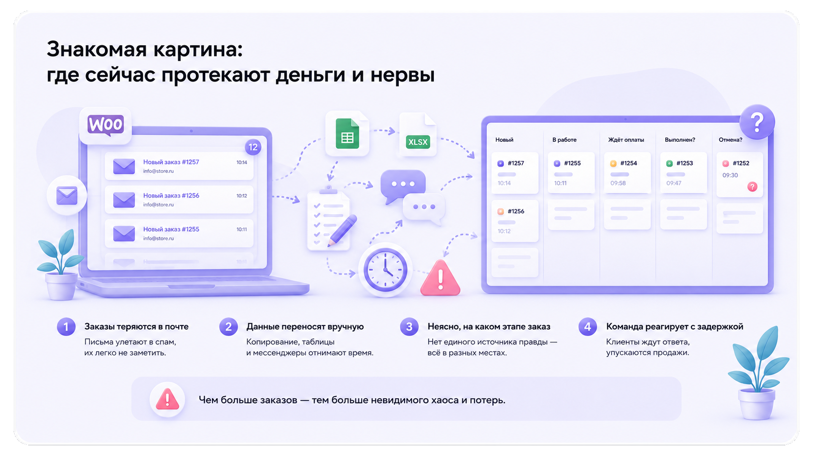 Заказы WooCommerce в Fluxs: подключение и настройка